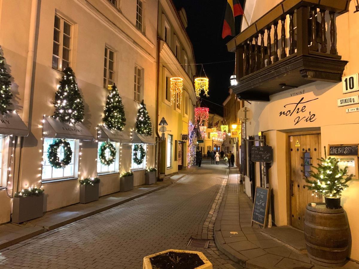 Very Vilnius Stikliu Street Eksteriør billede